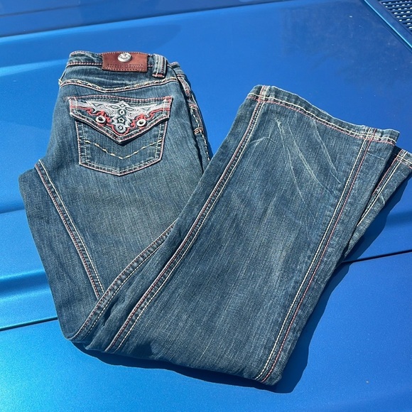 ANTK VTG Double Stitched Distressed Jeans - Picture 1 of 17